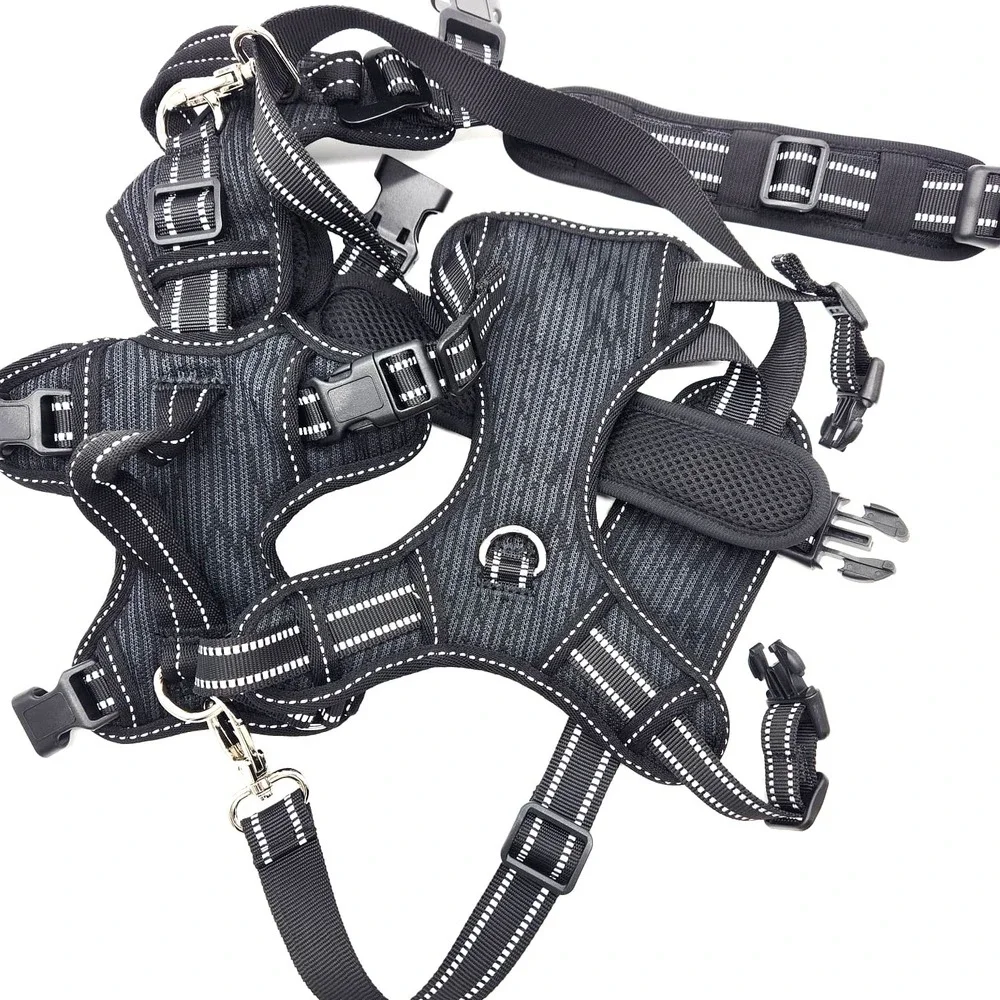 COODEO Small Dog Lift Harness Polyester Rear Leg Support Rehab Sling‎ Black
